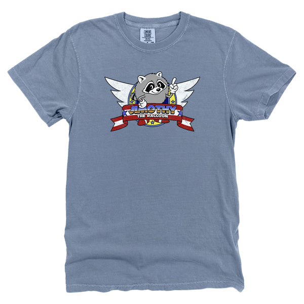 Jimothy the Raccoon Wings Logo