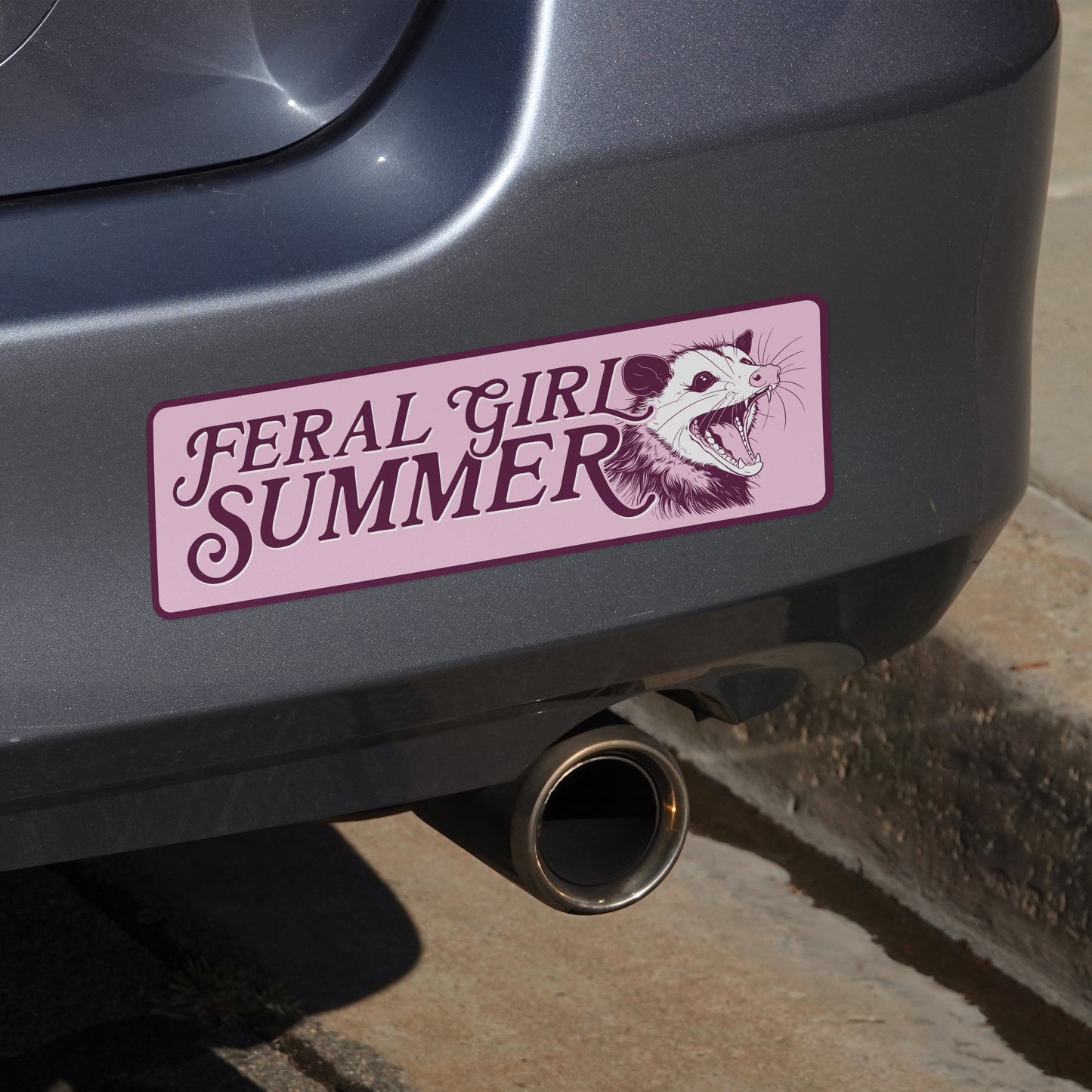 Feral Girl Summer (Bumper Sticker)