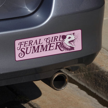 Feral Girl Summer (Bumper Sticker)