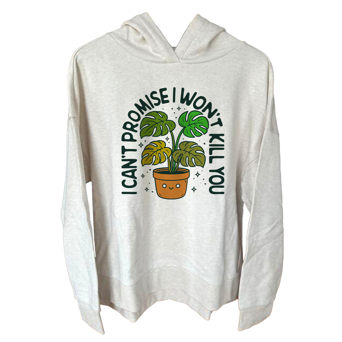 I can't promise I won't kill you Monstera Green (Front Print)