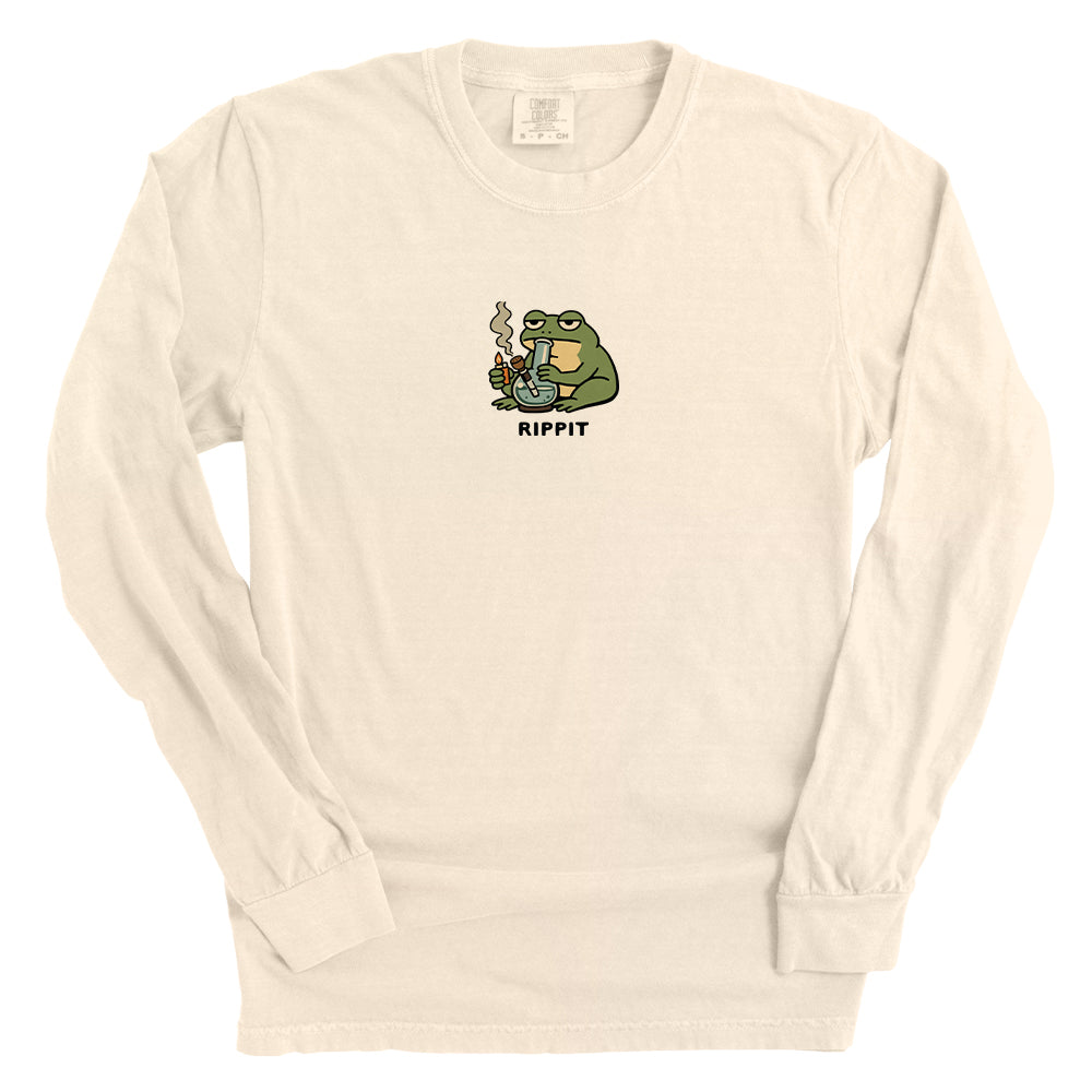 Rippit Frog With A Bong (Front Print)