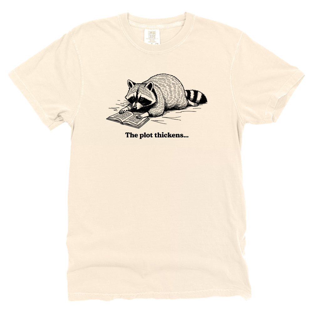 The Plot Thickens Raccoon (Front Print)