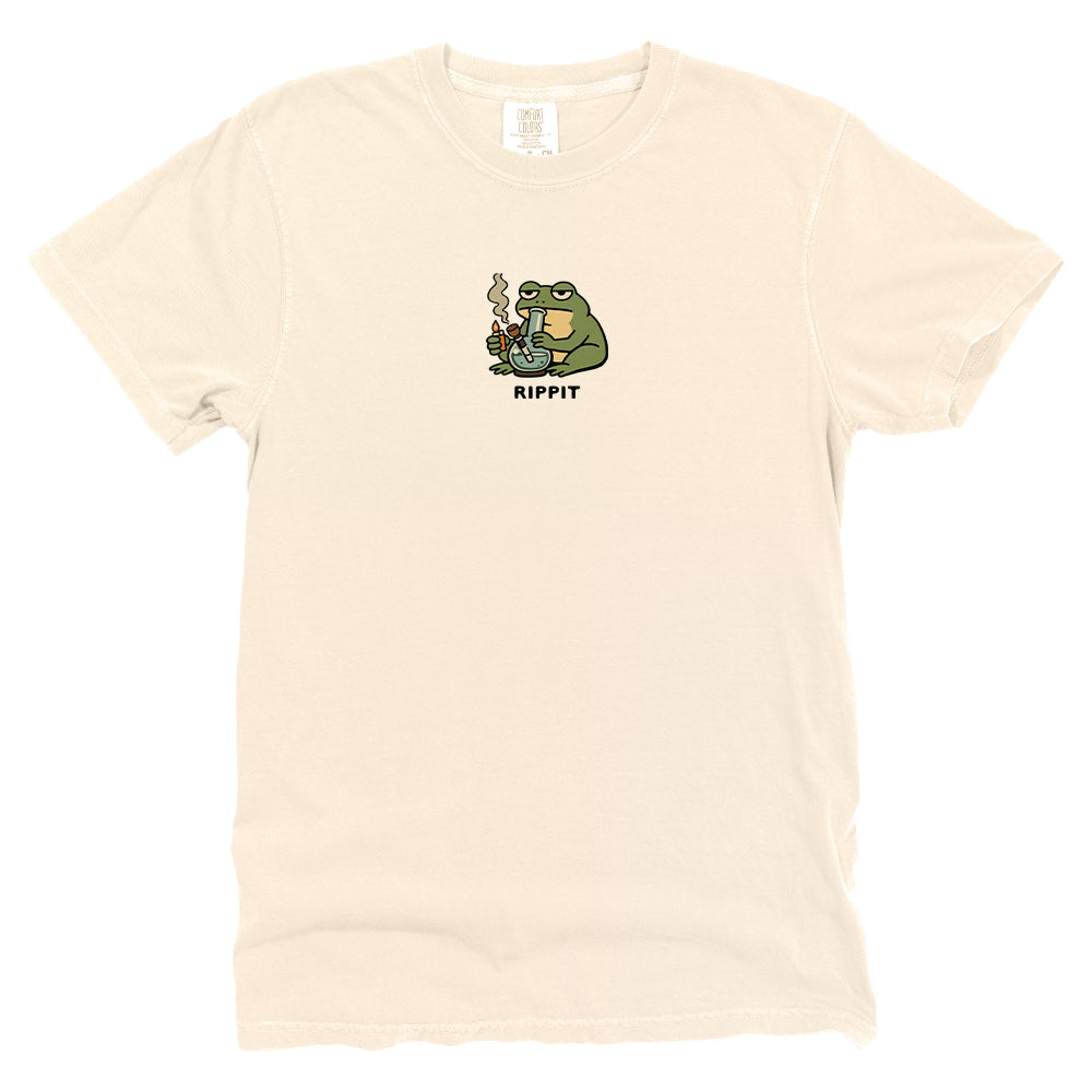 Rippit Frog With A Bong (Front Print)