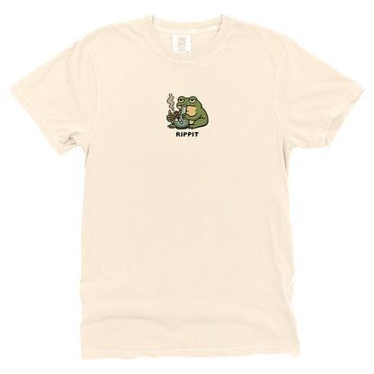 Rippit Frog With A Bong (Front Print)
