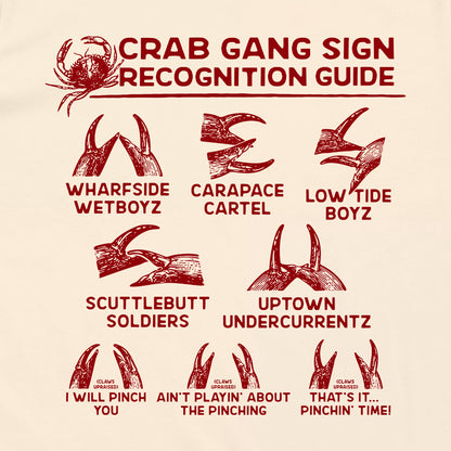Crab Gang Sign Recognition Guide Red