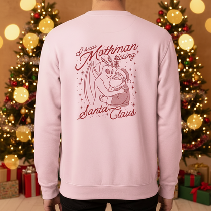 I saw Mothman kissing Santa Claus Red