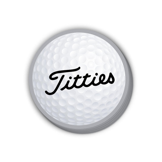 Titties Golf Logo (Decal)