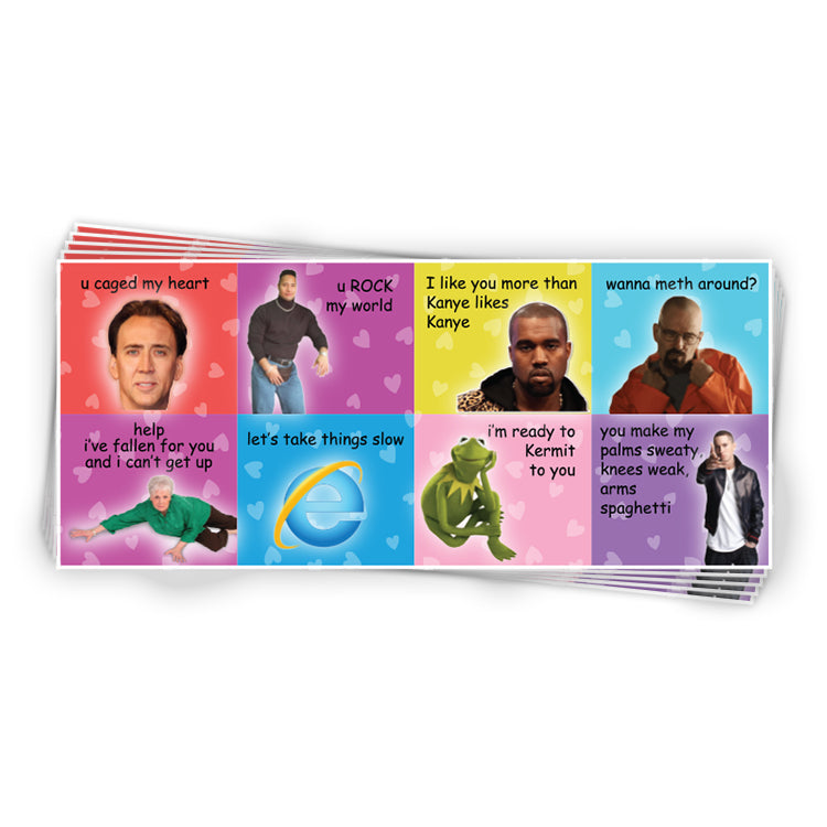 Valentine's Day Cards Sticker Sheet