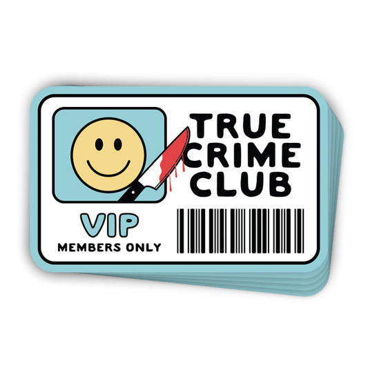 True Crime Club Card (Decal)