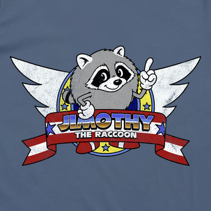 Jimothy the Raccoon Wings Logo
