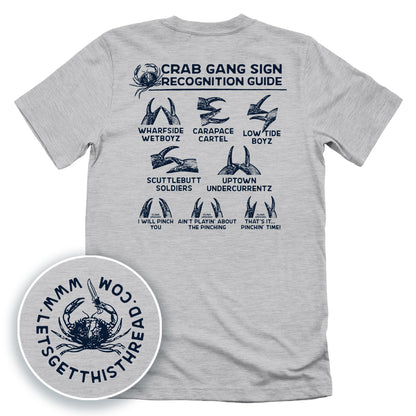 Crab Gang Sign Recognition Guide Blue