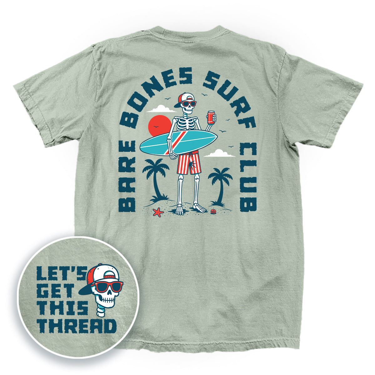 Bare Bones Surf Club (Back Print)