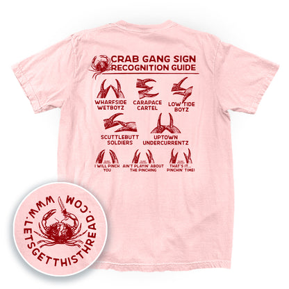 Crab Gang Sign Recognition Guide Red
