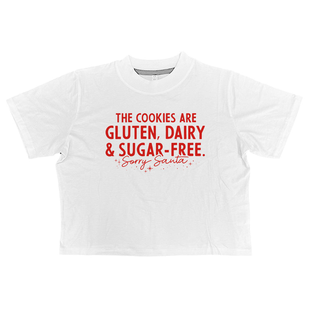 The Cookies are Gluten Dairy and Sugar Free Sorry Santa (Red)