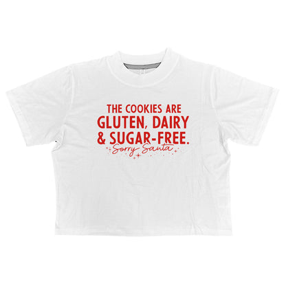 The Cookies are Gluten Dairy and Sugar Free Sorry Santa (Red)