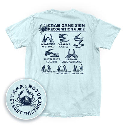 Crab Gang Sign Recognition Guide Blue