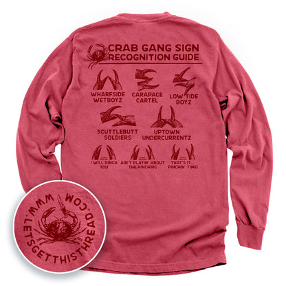 Crab Gang Sign Recognition Guide Red
