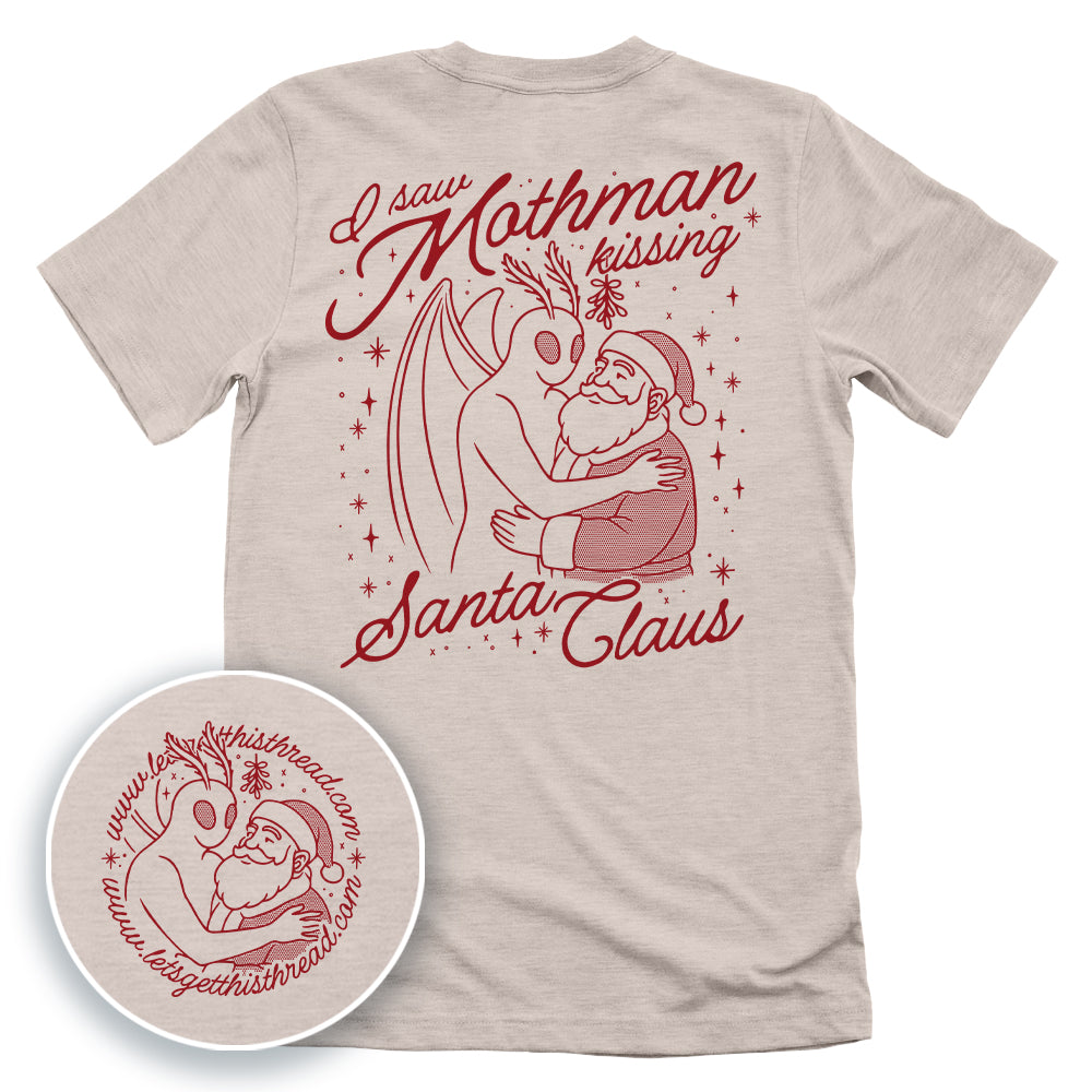 I saw Mothman kissing Santa Claus Red