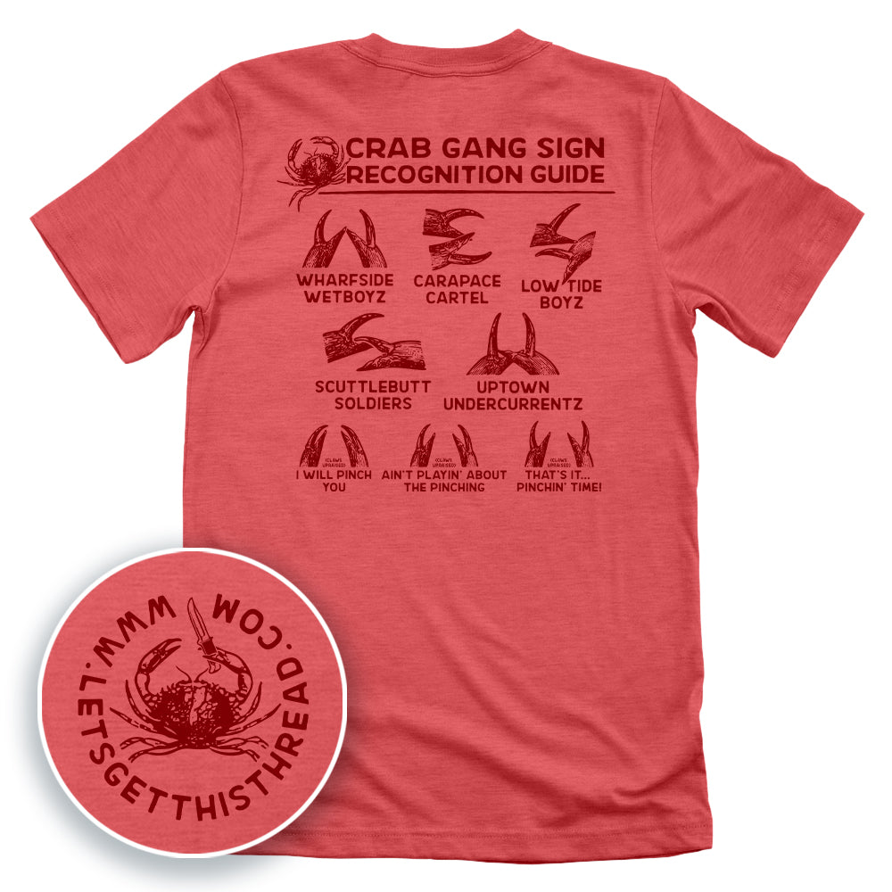 Crab Gang Sign Recognition Guide Red