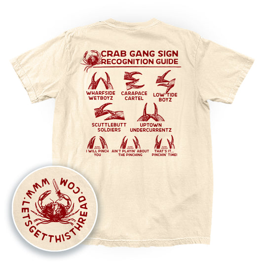 Crab Gang Sign Recognition Guide Red