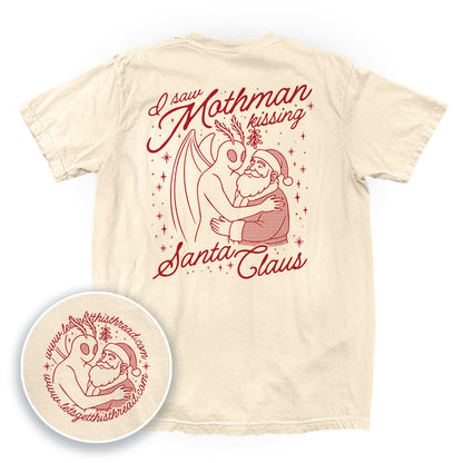 I saw Mothman kissing Santa Claus Red