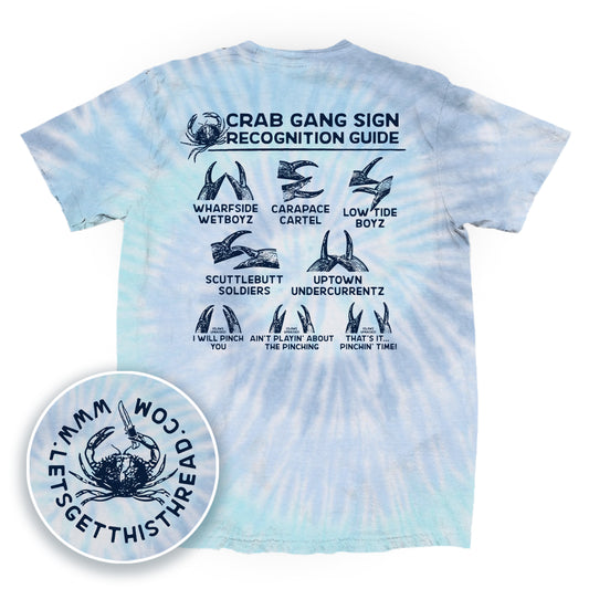 Crab Gang Sign Recognition Guide Blue