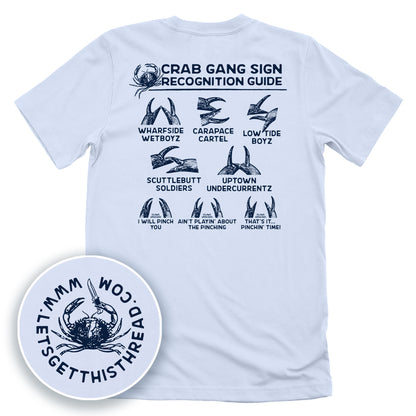 Crab Gang Sign Recognition Guide Blue