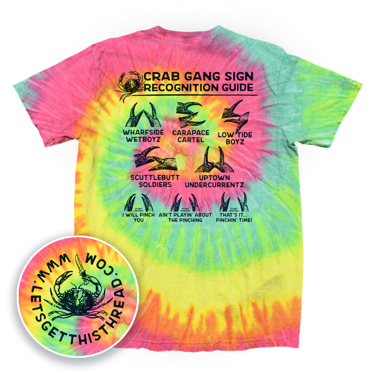 Crab Gang Sign Recognition Guide Blue