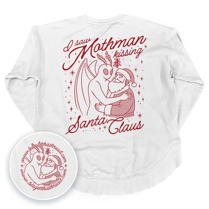 I saw Mothman kissing Santa Claus Red