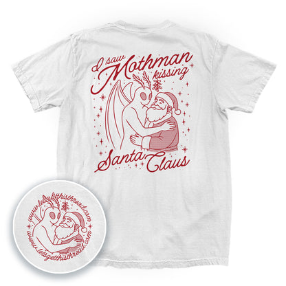 I saw Mothman kissing Santa Claus Red
