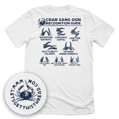 Crab Gang Sign Recognition Guide Blue