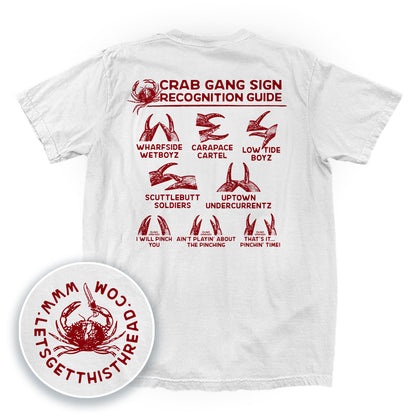 Crab Gang Sign Recognition Guide Red