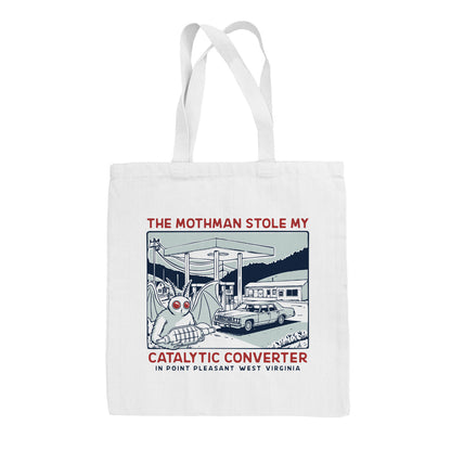 The Mothman Stole my Catalytic Converter Tote Bag
