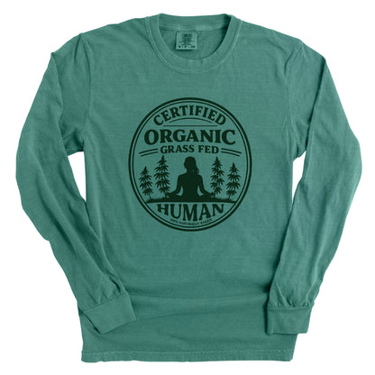 Certified Organic GrassFed Human Long Hair Dark Green