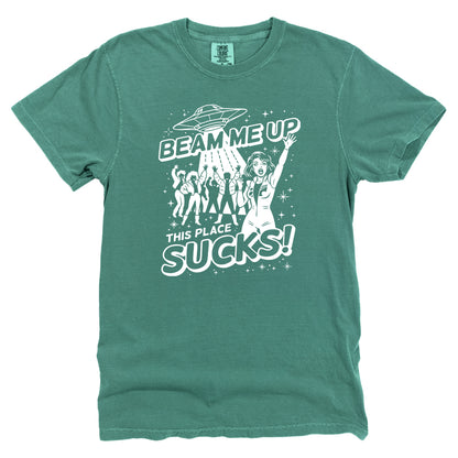 Beam me up this place sucks