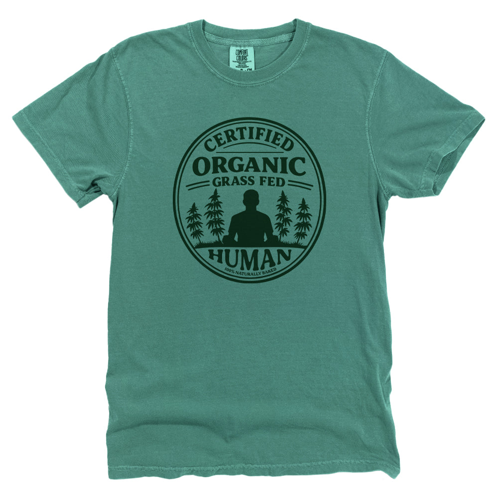 Certified Organic GrassFed Human Short Hair Dark Green