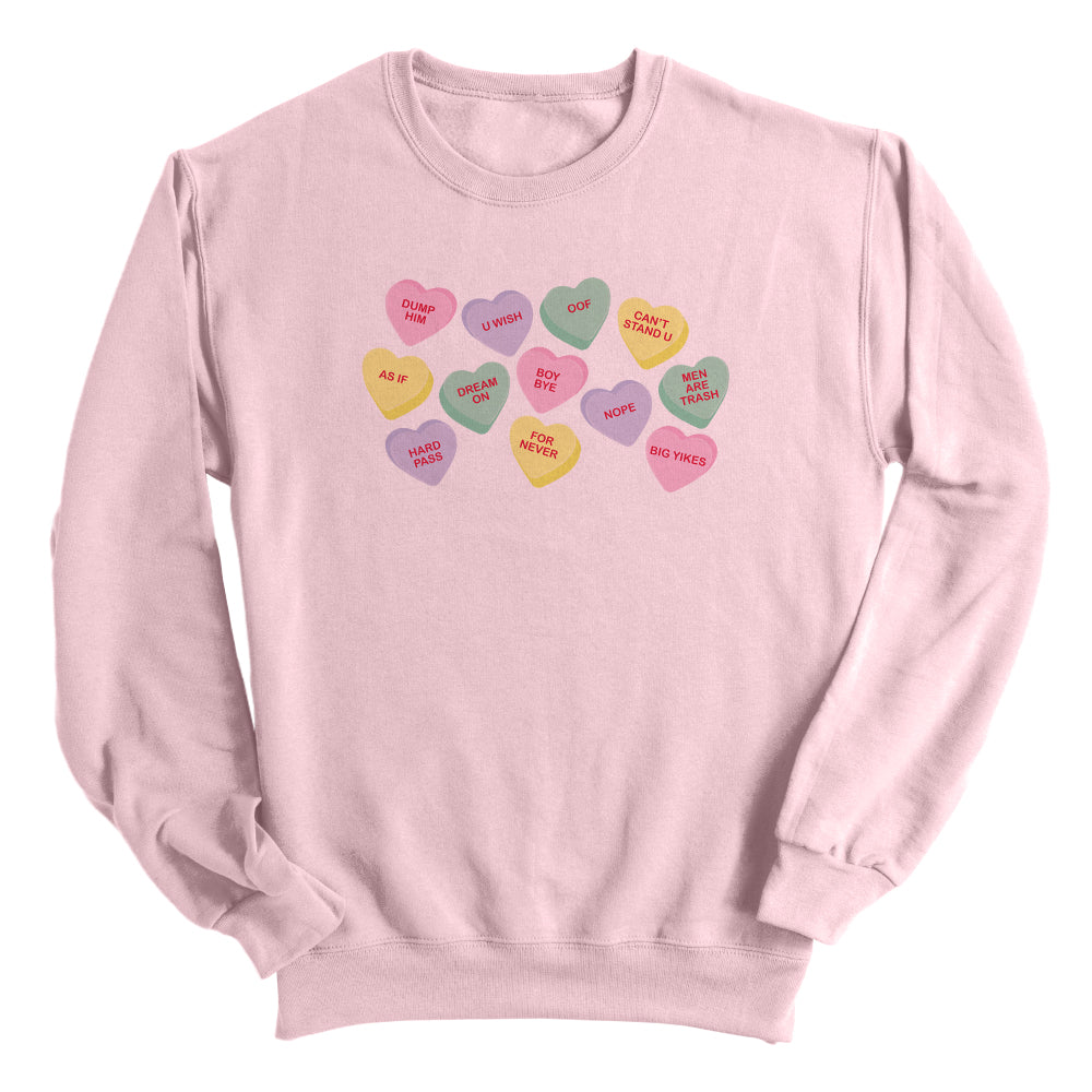 Anti-Valentine Candy Hearts