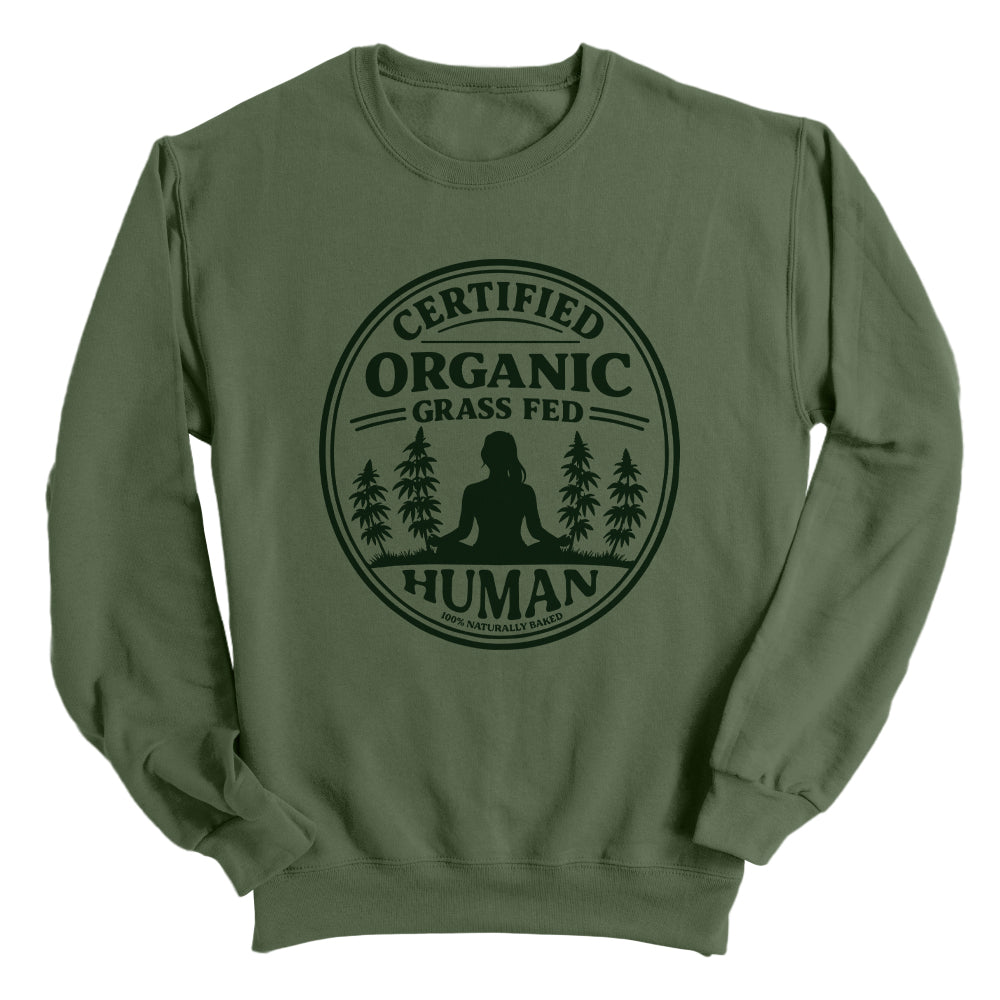 Certified Organic GrassFed Human Long Hair Dark Green