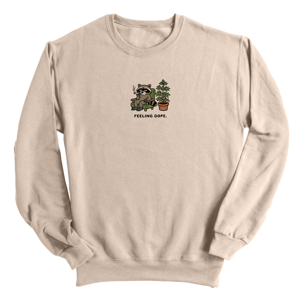Feeling Dope Raccoon (Front Print)