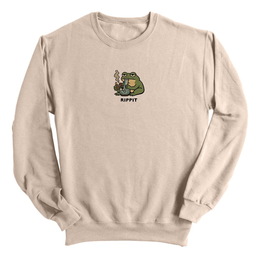 Rippit Frog With A Bong (Front Print)