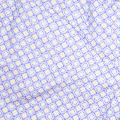 Men's Cyclist Liner Swim Trunks - Medallion Lavender