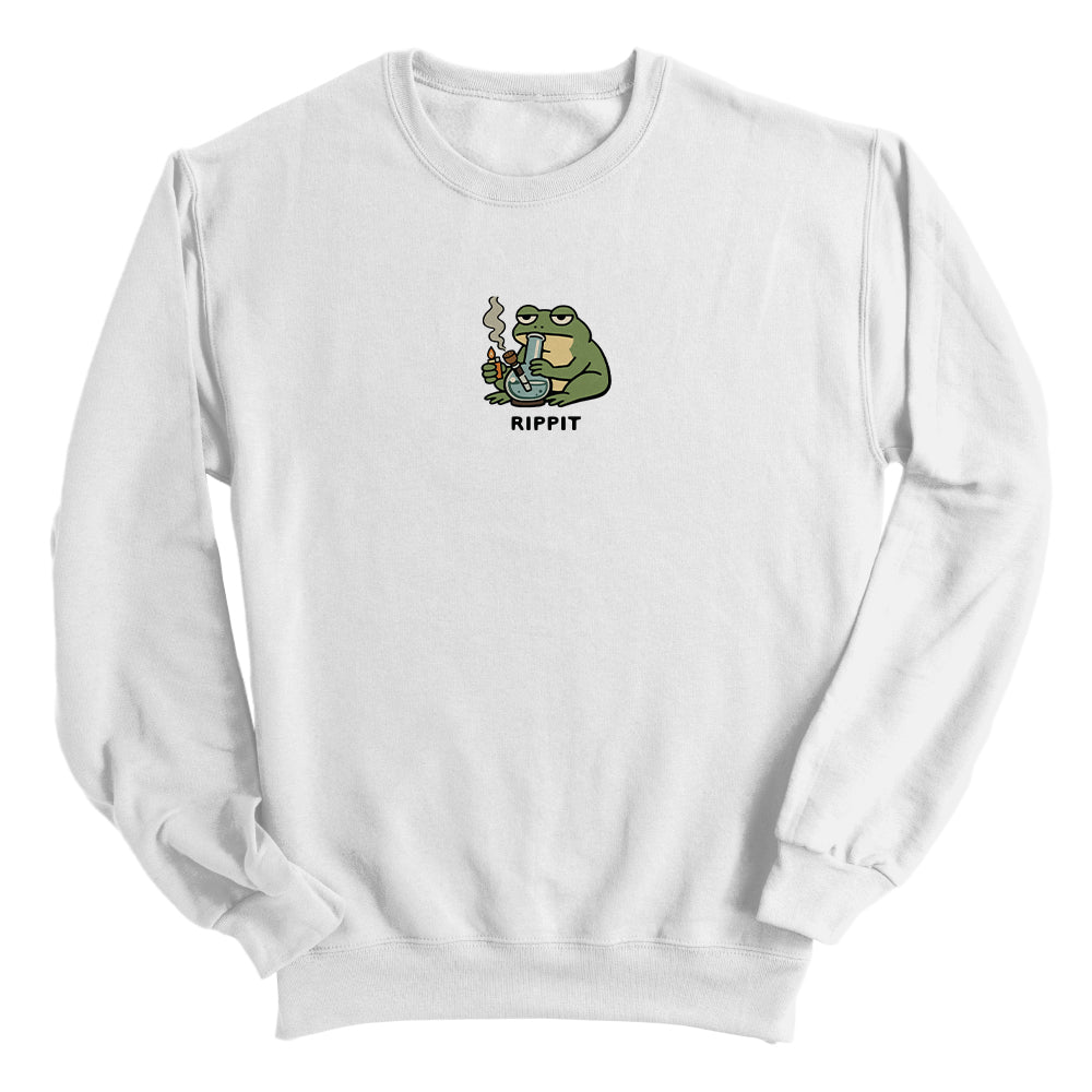 Rippit Frog With A Bong (Front Print)