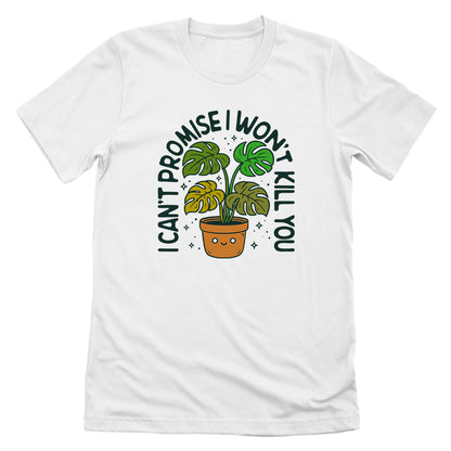 I can't promise I won't kill you Monstera Green (Front Print)