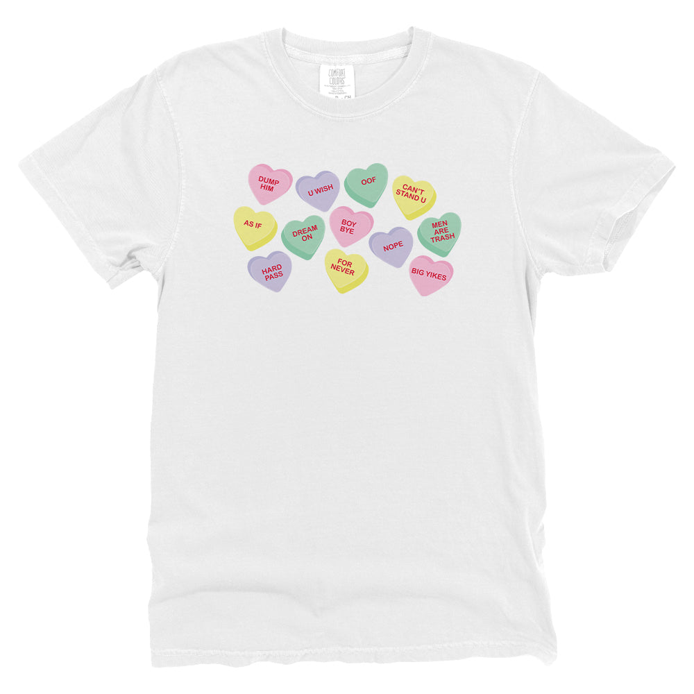 Anti-Valentine Candy Hearts