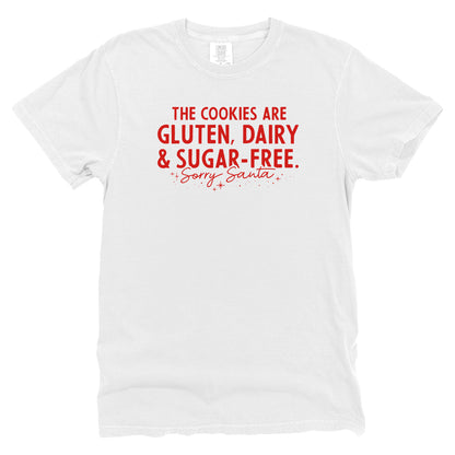 The Cookies are Gluten Dairy and Sugar Free Sorry Santa (Red)