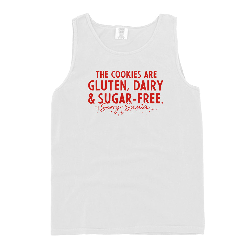 The Cookies are Gluten Dairy and Sugar Free Sorry Santa (Red)