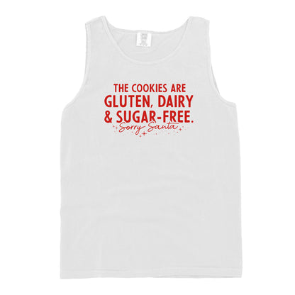 The Cookies are Gluten Dairy and Sugar Free Sorry Santa (Red)