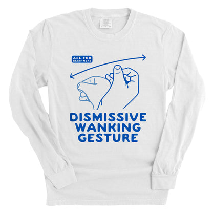 Dismissive Wanking Gesture (Front Print)