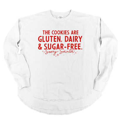 The Cookies are Gluten Dairy and Sugar Free Sorry Santa (Red)