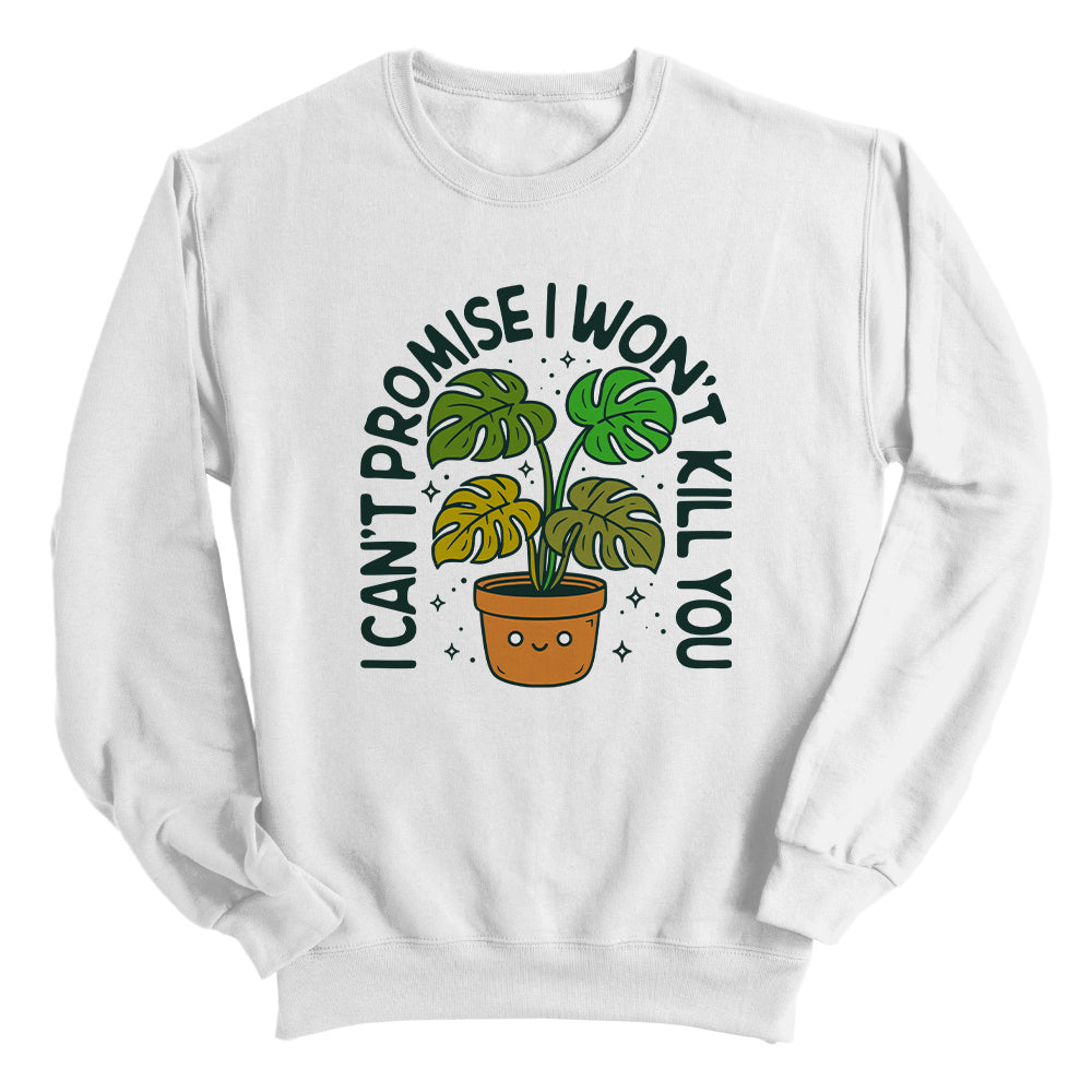 I can't promise I won't kill you Monstera Green (Front Print)
